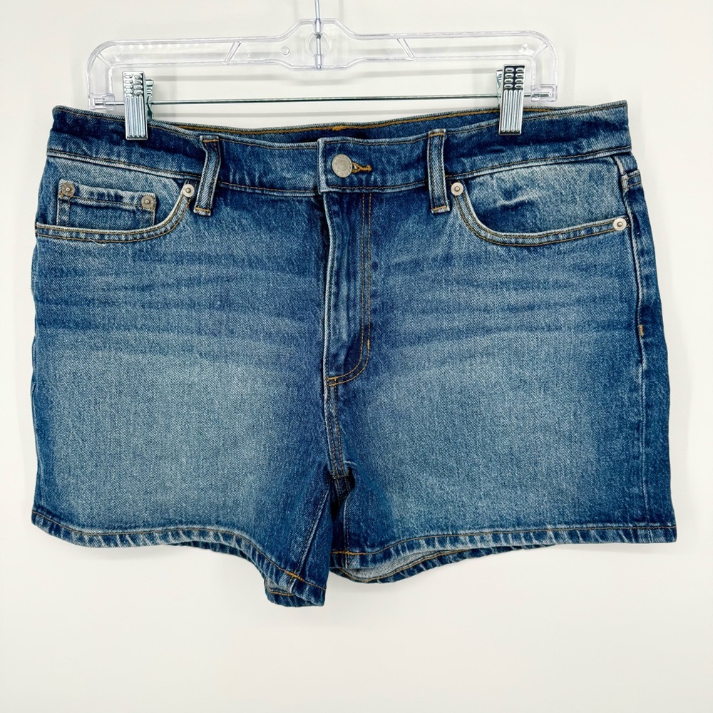 Banana Republic Classic Medium Blue Jean Denim Shorts Size 10